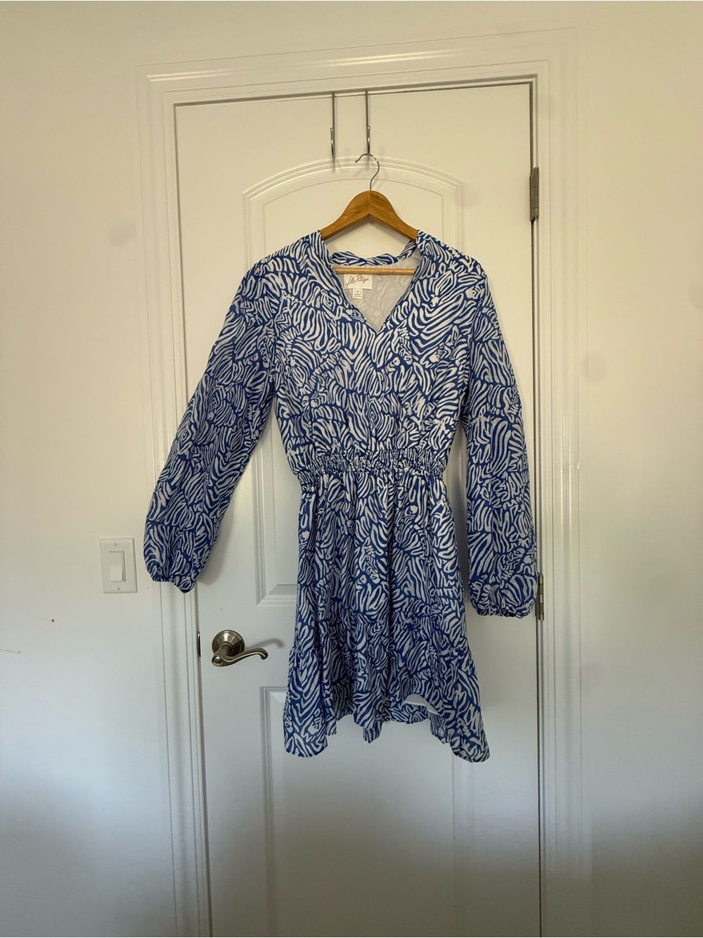 Lilly Pulitzer Axton Dress in the "Martinique Blue Zee Bebe size 12